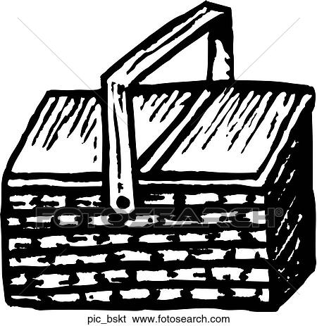 Clip Art - Picnic Basket. Fotosearch