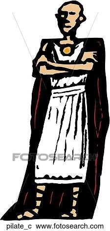 Pilate View Large Clip Art Graphic Clipart - Pilate. Fotosearch