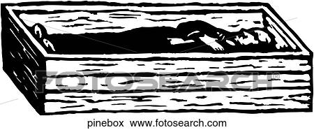 Clip Art - Pine Box. Fotosearch