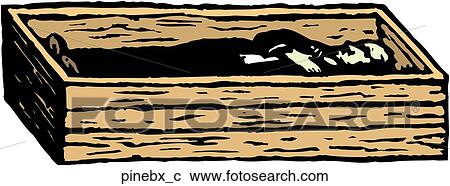 Pine Box View Large Clip Art Graphic Clipart - Pine Box. Fotosearch