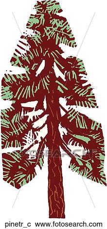 Pine Tree View Large Clip Art Graphic Clipart - Pine Tree. Fotosearch