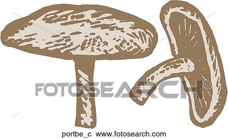 Portobello View Large Clip Art Graphic Clipart - Portobello. Fotosearch