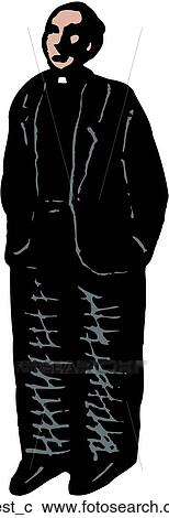 Clipart - Priest. Fotosearch