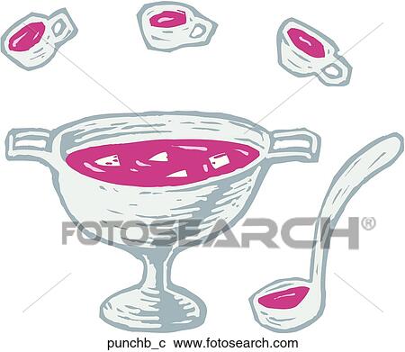 Punch Bowl View Large Clip Art Graphic Clipart - Punch Bowl. Fotosearch
