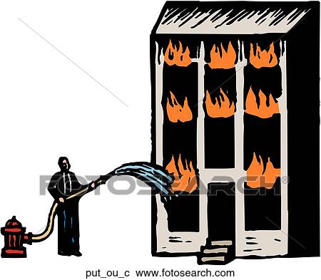 Clipart - Put Out Fires. Fotosearch