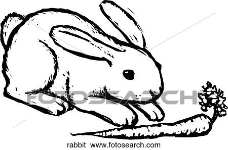 Rabbit View Large Clip Art Graphic Clip Art - Rabbit. Fotosearch