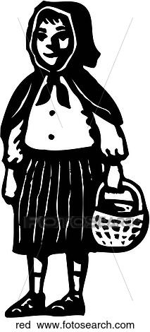 Red Riding Hood View Large Clip Art Graphic Clipart - Red Riding Hood. Fotosearch