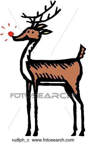 Clipart - Rudolph. Fotosearch