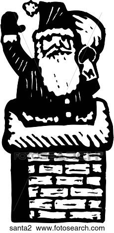 Santa 2 View Large Clip Art Graphic Clipart - Santa 2. Fotosearch