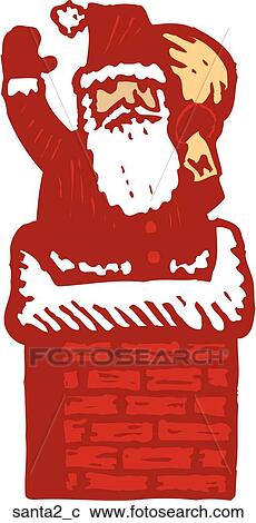 Santa 2 View Large Clip Art Graphic Clipart - Santa 2. Fotosearch
