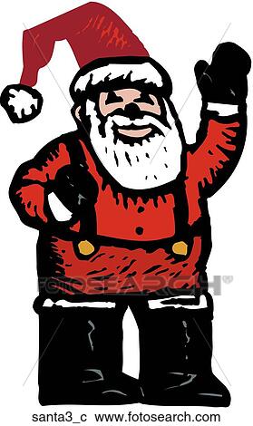 Clipart - Santa 3. Fotosearch