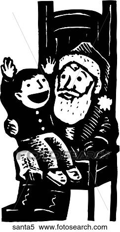 Clipart - Santa 5. Fotosearch