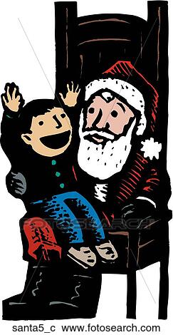 Santa 5 View Large Clip Art Graphic Clipart - Santa 5. Fotosearch