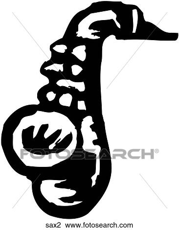 Sax 2 View Large Clip Art Graphic Clipart - Sax 2. Fotosearch