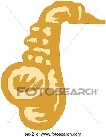 Sax 2 View Large Clip Art Graphic Clipart - Sax 2. Fotosearch