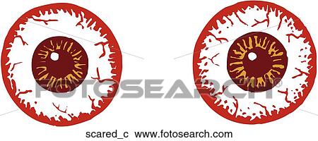 Scared View Large Clip Art Graphic Clipart - Scared. Fotosearch