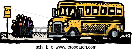 School Bus View Large Clip Art Graphic Clipart - School Bus. Fotosearch