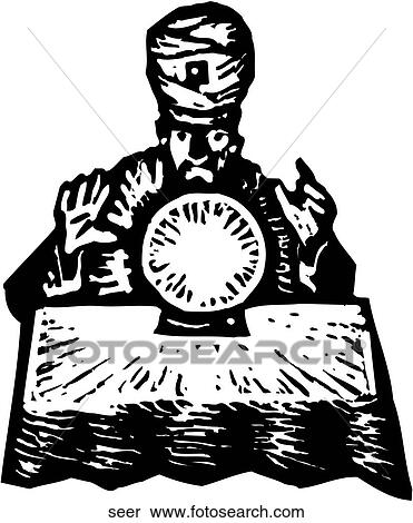 Seer View Large Clip Art Graphic Clipart - Seer. Fotosearch
