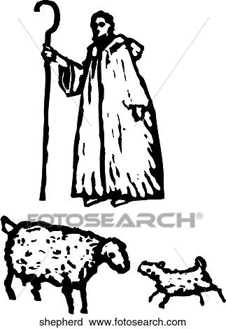 Clipart - Shepherd. Fotosearch