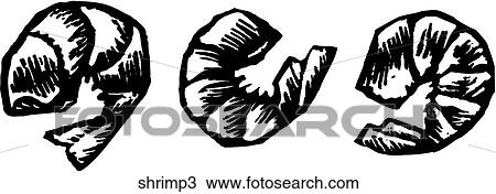 Shrimp 3 View Large Clip Art Graphic Clipart - Shrimp 3. Fotosearch