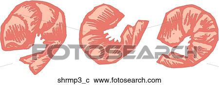 Clipart - Shrimp 3. Fotosearch