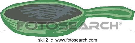 Skillet 2 View Large Clip Art Graphic Clipart - Skillet 2. Fotosearch