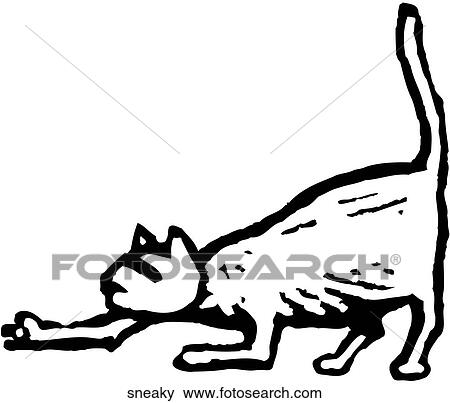Sneaky View Large Clip Art Graphic Clip Art - Sneaky. Fotosearch