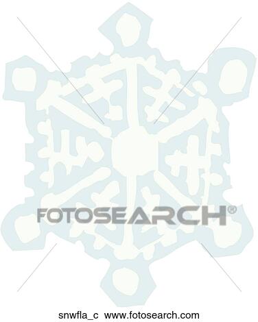 Clipart - Snowflake. Fotosearch