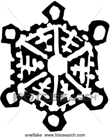 Snowflake View Large Clip Art Graphic Clipart - Snowflake. Fotosearch