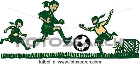 Soccer View Large Clip Art Graphic Clipart - Soccer. Fotosearch