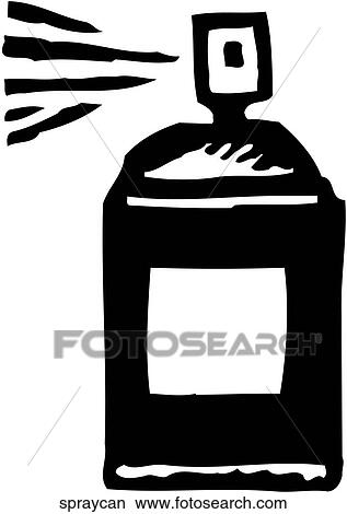 Clipart - Spray Can. Fotosearch