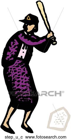 Clipart - Step Up to the Plate. Fotosearch