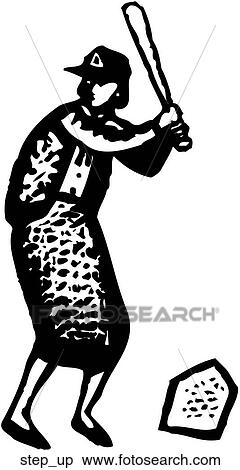 Clipart - Step Up to the Plate. Fotosearch