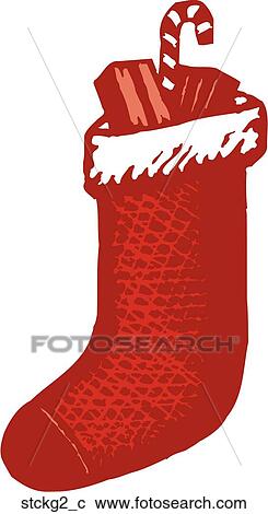 Clipart - Stocking 2. Fotosearch