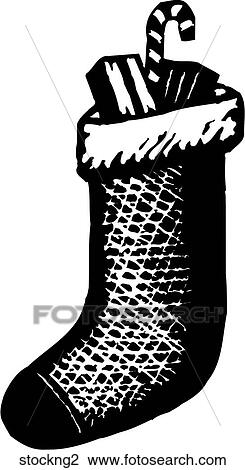 Clipart - Stocking 2. Fotosearch