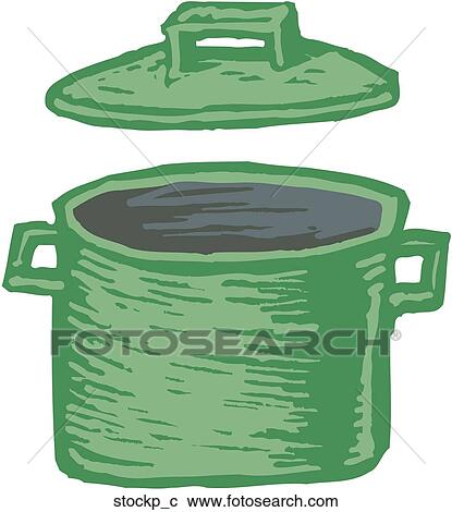 Stockpot View Large Clip Art Graphic Clipart - Stockpot. Fotosearch