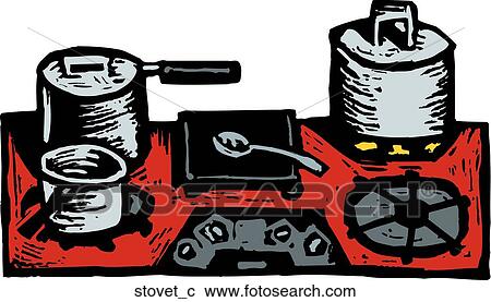 Stovetop View Large Clip Art Graphic Clipart - Stovetop. Fotosearch