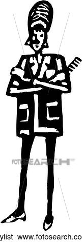 Stylist View Large Clip Art Graphic Clip Art - Stylist. Fotosearch