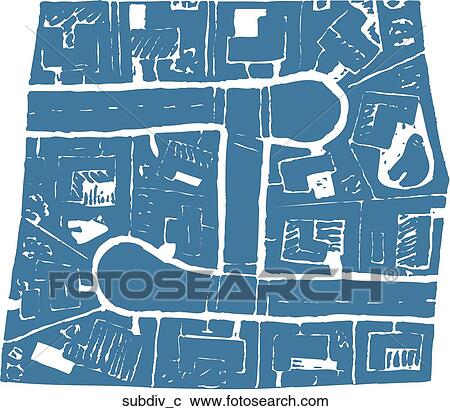 Clipart - Subdivision. Fotosearch