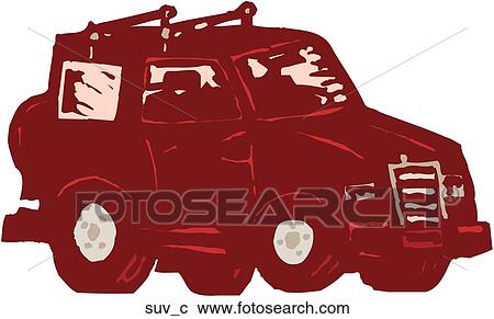 Clipart - SUV. Fotosearch