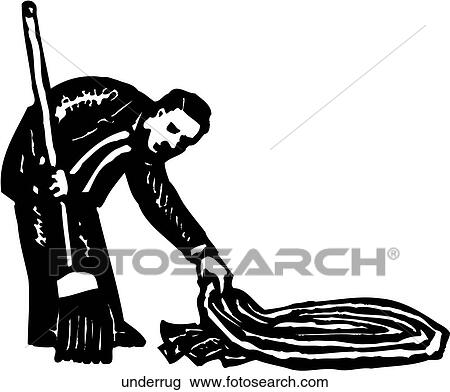 Sweep Under the Rug View Large Clip Art Graphic Clipart - Sweep Under the Rug. Fotosearch