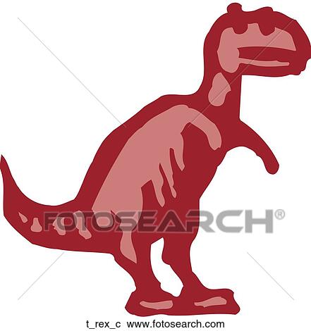 T Rex View Large Clip Art Graphic Clipart - T Rex. Fotosearch