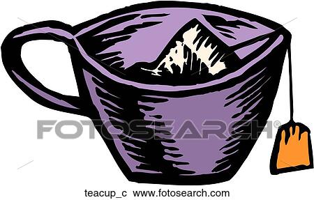 Clipart - Teacup. Fotosearch
