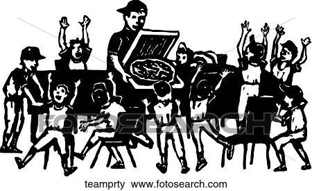 Clip Art - Team Party. Fotosearch