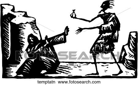 Temptation View Large Clip Art Graphic Clipart - Temptation. Fotosearch