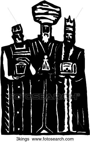Clip Art - Three Kings. Fotosearch