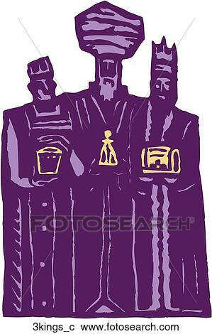 Clipart - Three Kings. Fotosearch