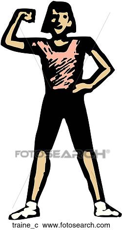 Clipart - Trainer. Fotosearch