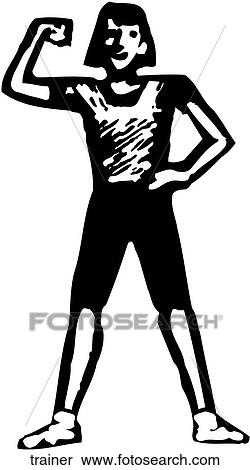 Trainer View Large Clip Art Graphic Clipart - Trainer. Fotosearch