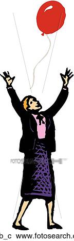 Trial Balloon View Large Clip Art Graphic Clipart - Trial Balloon. Fotosearch